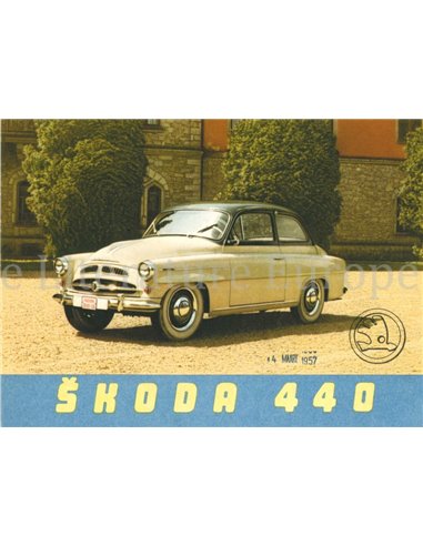 1955 SKODA 440 BROCHURE GERMAN