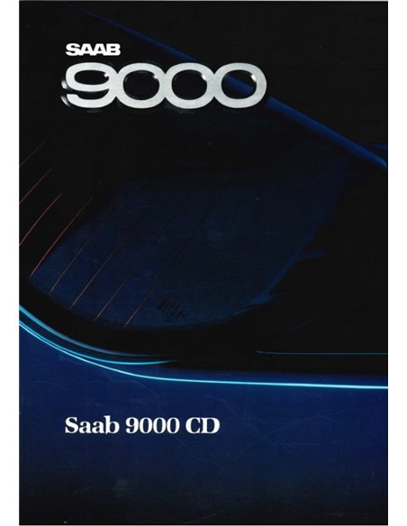 1988 SAAB 9000 CD BROCHURE NEDERLANDS