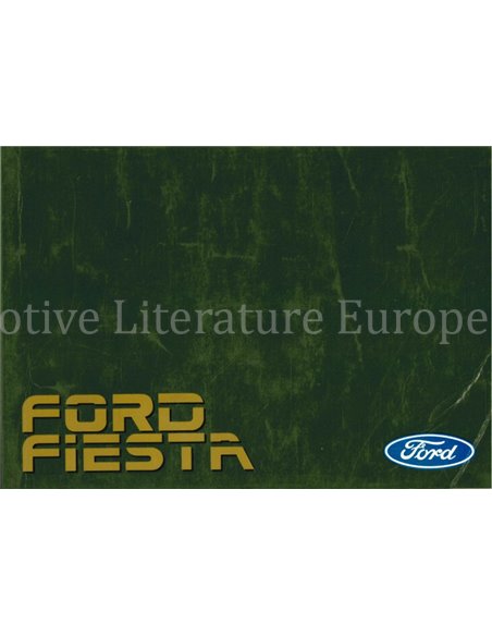 1988 FORD FIESTA INSTRUCTIEBOEKJE DUITS