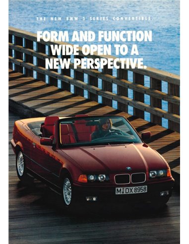  1993 BMW SERIE 3 CONVERTIBLE FOLLETO INGLÉS
