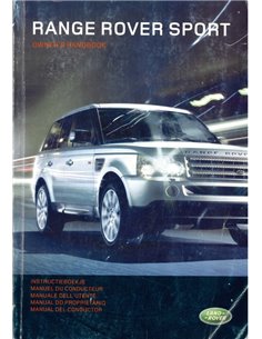 2008 RANGE ROVER SPORT INSTRUCTIEBOEKJE NEDERLANDS