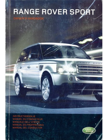 2008 RANGE ROVER SPORT OWNERS MANUAL DUTCH