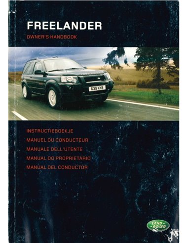 2004 LAND ROVER FREELANDER BETRIEBSANLEITUNG FRANZÖSISCH