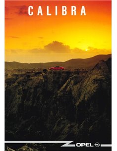 1990 OPEL CALIBRA BROCHURE NEDERLANDS
