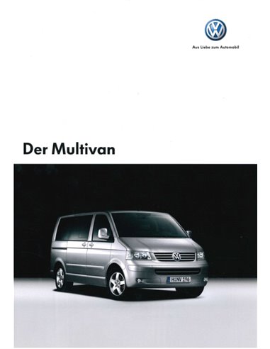 2005 VOLKSWAGEN MULTIVAN PROSPEKT DEUTSCH