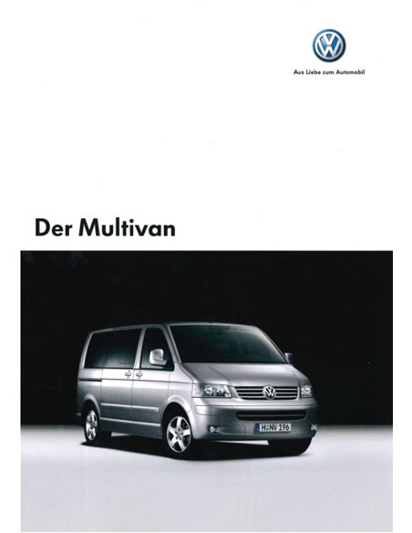 2005 VOLKSWAGEN MULTIVAN BROCHURE DUITS