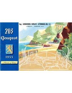 1955 PEUGEOT 203 BROCHURE NEDERLANDS