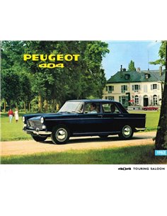 1963 PEUGEOT 404 SEDAN BROCHURE ENGLISH