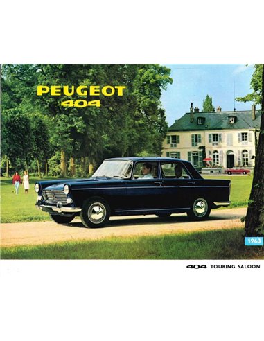 1963 PEUGEOT 404 SEDAN BROCHURE ENGELS