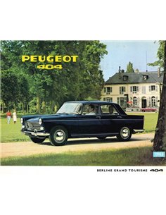 1963 PEUGEOT 404 SEDAN BROCHURE FRENCH