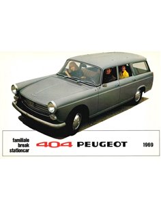 1969 PEUGEOT 404 FAMILIALE / BREAK / STATIONCAR BROCHURE NEDERLANDS