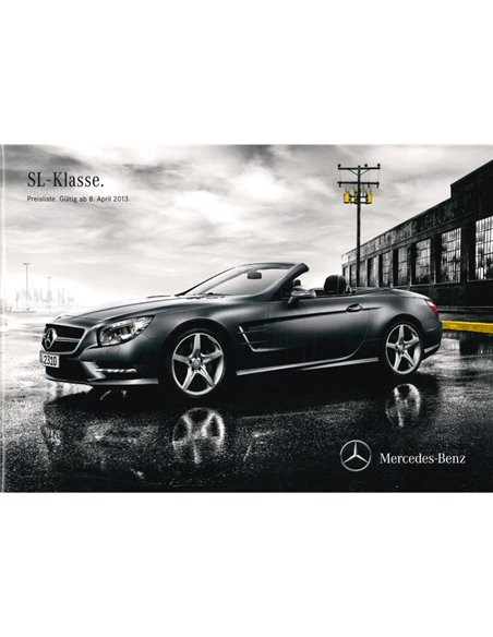 2013 MERCEDES BENZ SL CLASS BROCHURE GERMAN