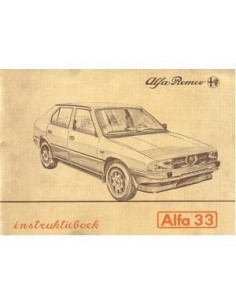 1986 ALFA ROMEO 33 INSTRUCTIEBOEKJE NEDERLANDS