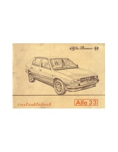 1986 ALFA ROMEO 33 INSTRUCTIEBOEKJE NEDERLANDS