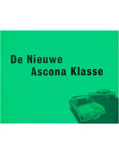 1971 OPEL ASCONA A PROSPEKT NIEDERLÄNDISCH