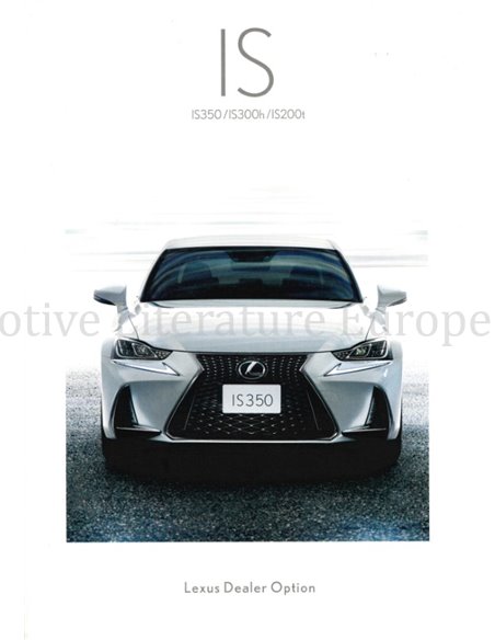 2016 LEXUS IS BROCHURE JAPANS