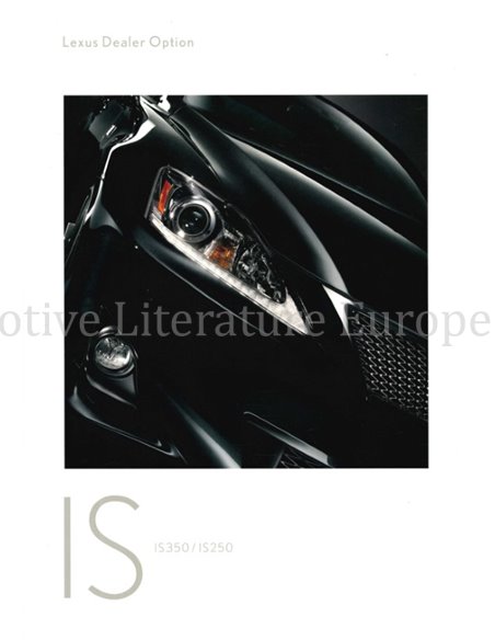 2010 LEXUS IS PROSPEKT JAPANISCH