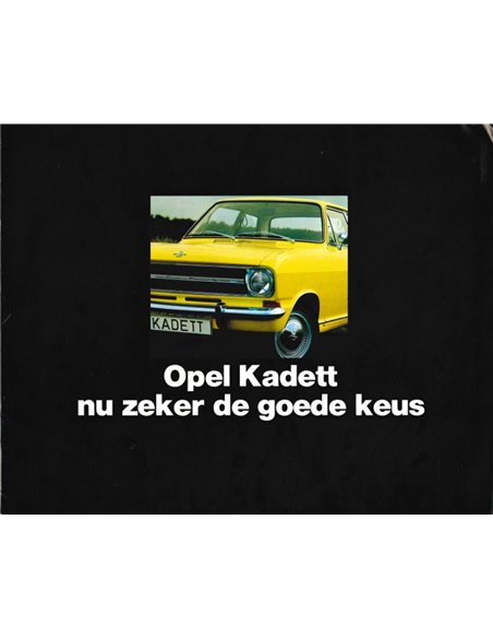 1970 OPEL KADETT B PROGRAMMA BROCHURE NEDERLANDS