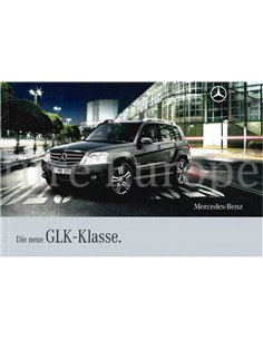 2009 MERCEDES BENZ GLK KLASSE BROCHURE DUITS