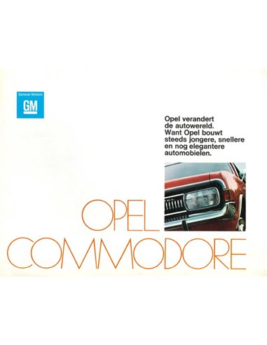 1971 OPEL COMMODORE BROCHURE NEDERLANDS