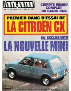 1974 L'AUTO-JOURNAL MAGAZIN 18 FRANZÖSISCH
