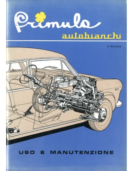 1965 AUTOBIANCHI PRIMULA INSTRUCTIEBOEKJE ITALIAANS