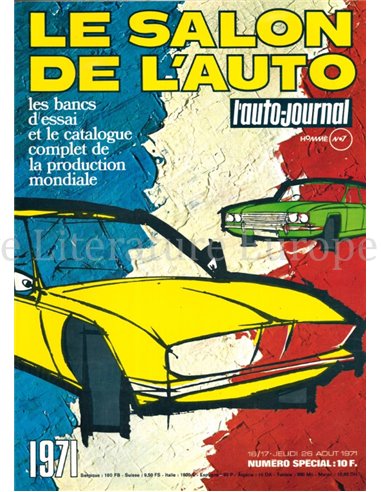 1971 L'AUTO-JOURNAL MAGAZIN 16/17 FRANZÖSISCH