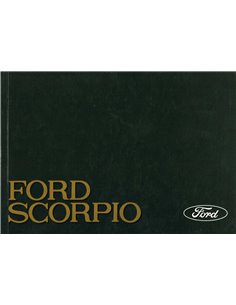1988 FORD SCORPIO OWNERS MANUAL DUTCH