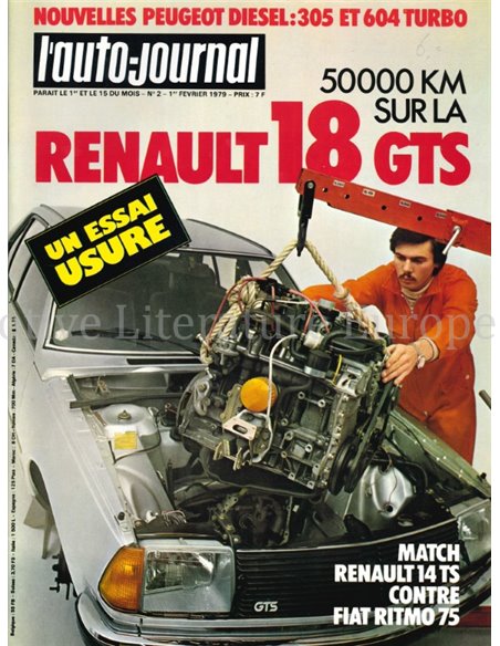 1979 L'AUTO-JOURNAL MAGAZIN 02 FRANZÖSISCH