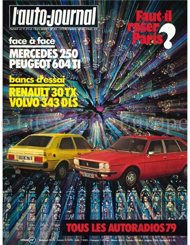 1978 L'AUTO-JOURNAL MAGAZINE 22 FRANS