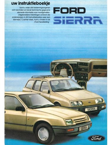 1983 FORD SIERRA OWNERS MANUAL DUTCH