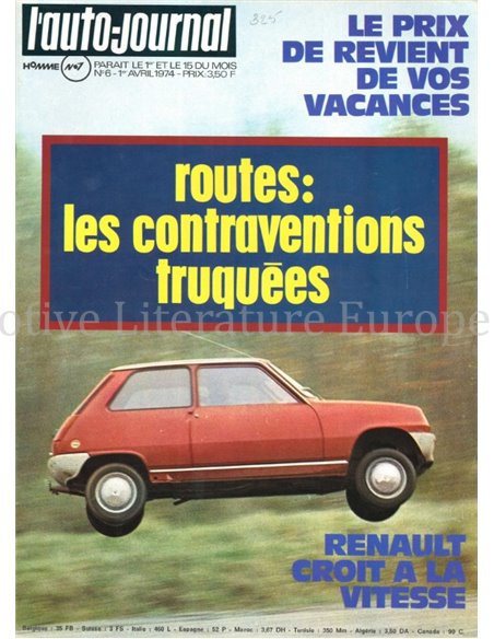1974 L'AUTO-JOURNAL MAGAZINE 06 FRANS
