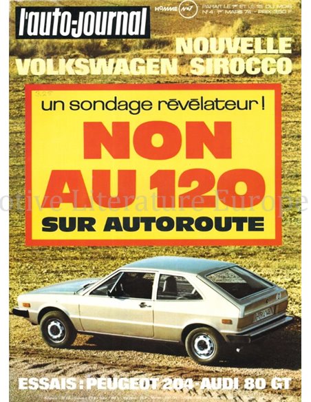 1974 L'AUTO-JOURNAL MAGAZINE 04 FRANS
