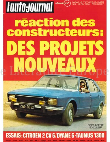 1974 L'AUTO-JOURNAL MAGAZINE 03 FRANS