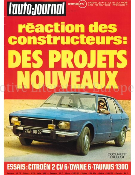 1974 L'AUTO-JOURNAL MAGAZIN 03 FRANZÖSISCH