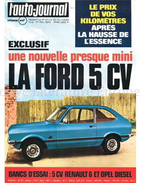 1974 L'AUTO-JOURNAL MAGAZIN 02 FRANZÖSISCH