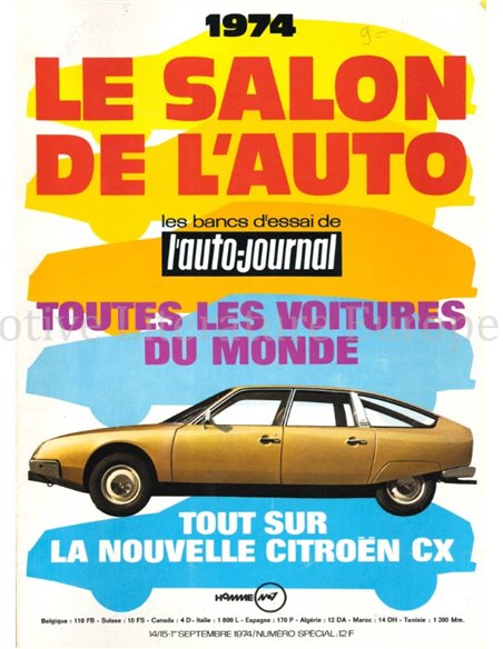 1974 L'AUTO-JOURNAL MAGAZINE 14/15 FRENCH
