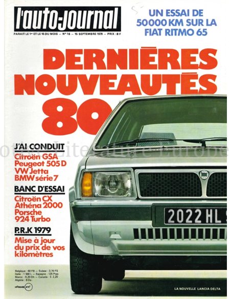 1979 L'AUTO-JOURNAL MAGAZIN 16 FRANZÖSISCH