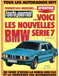 1976 L'AUTO-JOURNAL MAGAZIN 22 FRANZÖSISCH