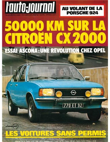 1975 L'AUTO-JOURNAL MAGAZINE 22 FRANS