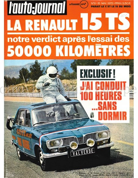 1972 L'AUTO-JOURNAL MAGAZIN 09 FRANZÖSISCH