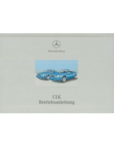 2000 MERCEDES BENZ CLK KLASSE INSTRUCTIEBOEKJE DUITS