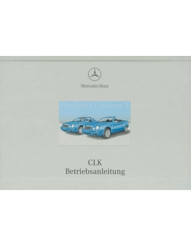 2000 MERCEDES BENZ CLK KLASSE INSTRUCTIEBOEKJE DUITS