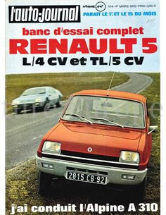 1972 L'AUTO-JOURNAL MAGAZINE 04 FRANS