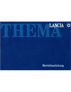 1989 LANCIA THEMA BETRIEBSANLEITUNG DEUTSCH