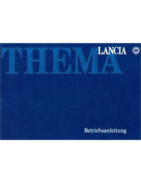 1989 LANCIA THEMA OWNERS MANUAL GERMAN