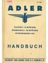 1933 ADLER FAVORIT STANDARD INSTRUCTIEBOEKJE DUITS