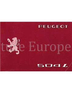1976 PEUGEOT 504L OWNERS MANUAL 
