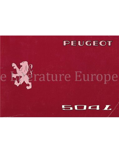 1976 PEUGEOT 504L OWNERS MANUAL 