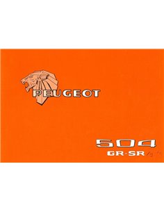 1979 PEUGEOT 504 U01 OWNERS MANUAL